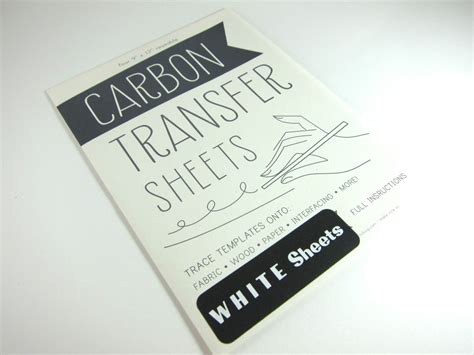 Carbon Transfer Paper For Image Transfer Onto Fabric Wood Or