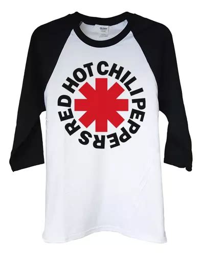 Polera Raglan Red Hot Rhcp Logo Rock Abominatron Cuotas Sin Inter S
