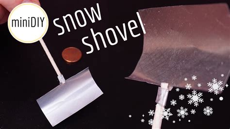 Diy Miniature Snow Shovel ⛄ Dollhouse Minidiy Youtube