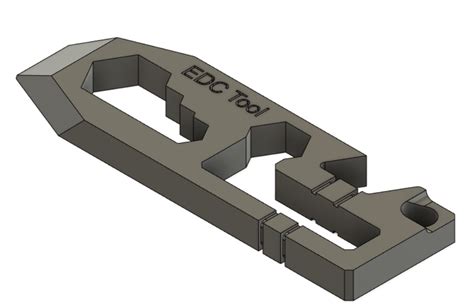 Keychain Tool - EDC Tool by Cristian | Download free STL model | Printables.com