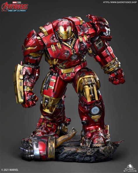 Iron Man Mark Hulkbuster And Mark Armor Statues By Queen Studios