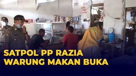 Satpol PP Kabupaten Pandeglang Razia Warung Makan Buka Di Bulan Ramadan