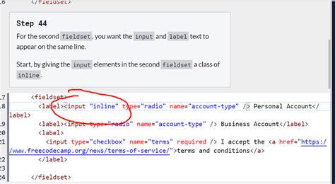 Step 44 Help Me With This Inline Class Thanks A Lot HTML CSS The