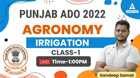 Punjab ADO 2022 Agriculture Class By Sandeep Samal Sir Agronomy