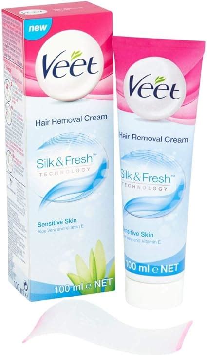 Veet Hair Removal Cream For Sensitive Skin 3 X 100 Ml Uk