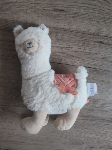 DOUDOU NOUKIE S MORIS Sacha Peluche Lama Beige 25 Cm Noukies EUR 28