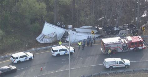 Driver Dies After Tractor Trailer Overturns Into Embankment On New