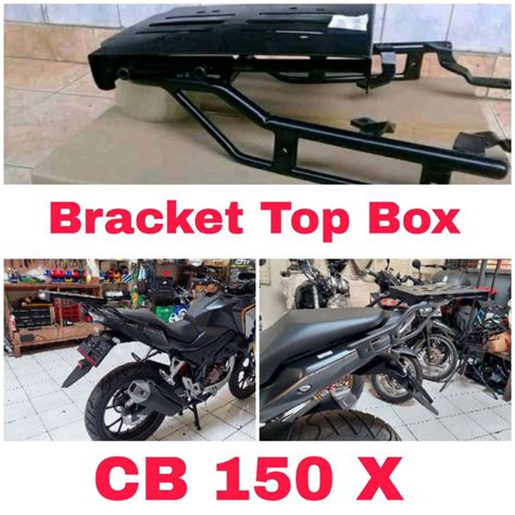 Jual Bracket Top Box CB150X Model Geser Breket BOX Honda CB 150 X Kucay