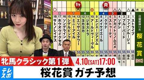 【桜花賞】giガチ予想！キャプテン渡辺の『自腹で目指せ100万円！』森香澄＆虎石晃 Wacoca News