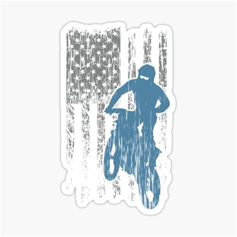 "Motocross Dirt Bike USA" Sticker for Sale by offroadstyles | Redbubble