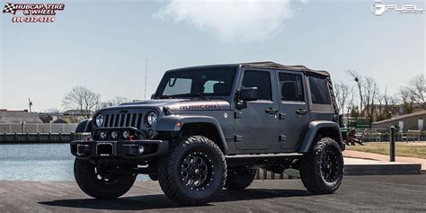 Jeep Wrangler Fuel Revolver D525 Matte Black And Milled 17 X 9