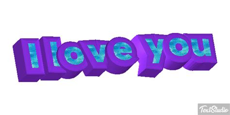 I Love You Sentence Animated  Logo Designs