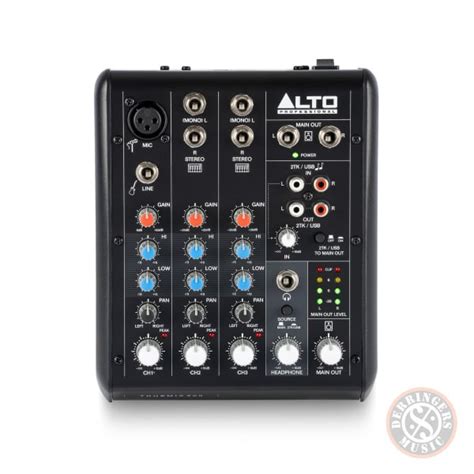 Alto Professional Truemix 500 5-channel USB Compact Mixer | Derringers ...