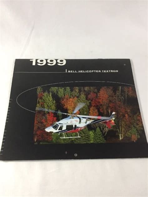 1999 Bell Helicopter Textron Calendar Ew7 Ebay