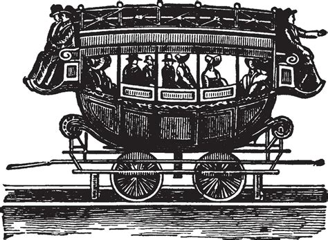 Railway Coach Vintage Illustration 35476695 Vector Art At Vecteezy
