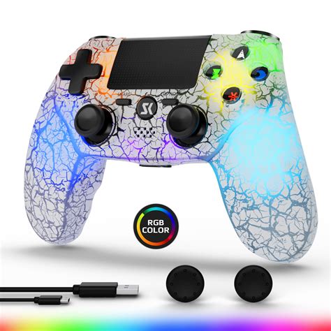 Ishako Wireless Controller For Ps Pc Colors Rgb Model Dual