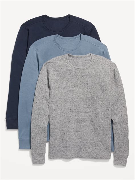 Thermal Knit Long Sleeve T Shirt 3 Pack Old Navy