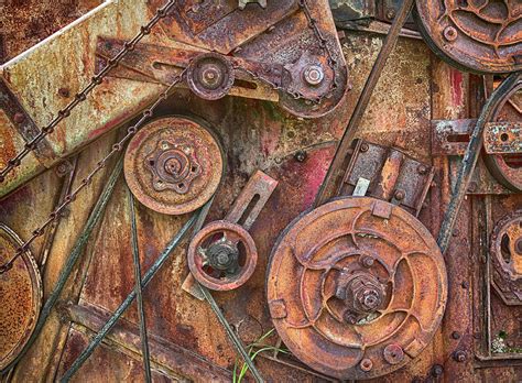 Mccormick Combine Harvester Detail Photograph By Theresa Tahara Pixels