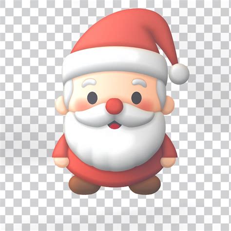 Psd 3d uma ilustração de papai noel png download PSD Premium