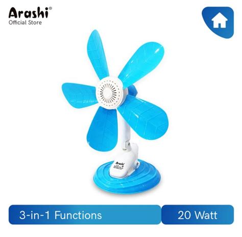 Jual Kipas Angin Jepit Meja Dinding Baling Clip Fan Arashi Ar