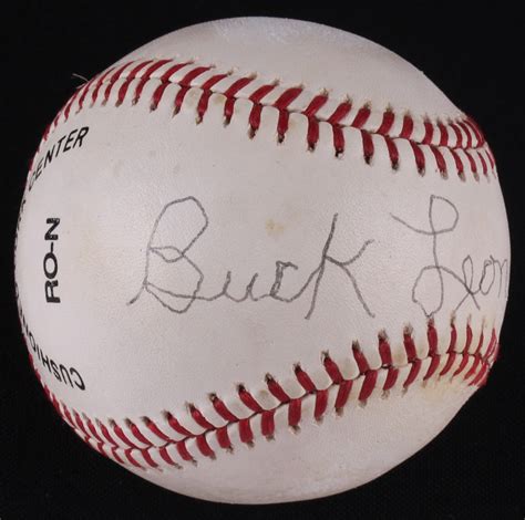 Buck Leonard Signed Onl Baseball Jsa Coa Pristine Auction