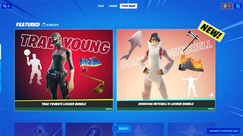 New Leaked Fortnite X Nba Locker Bundles Donovan Mitchell And Trae