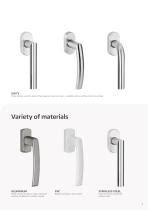 HANDLES FOR WINDOWS AND BALCONY TERRACE DOORS Maco Mayer Co