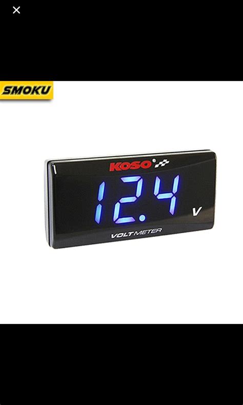 KOSO Voltmeter Slim Style Motorcycles Motorcycle Accessories On Carousell