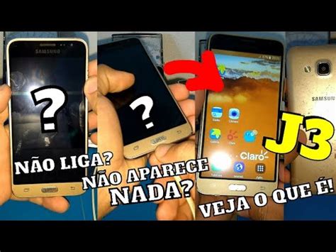 SEU SAMSUNG J3 FICA NA TELA PRETA NÃO LIGA VIBRA RECEBE CHAMADAS E