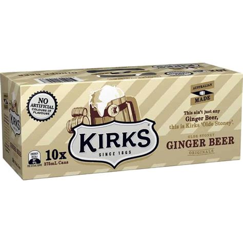 Buy Kirks Old Stoney Ginger Beverage Cans 10x375ml Pack Online