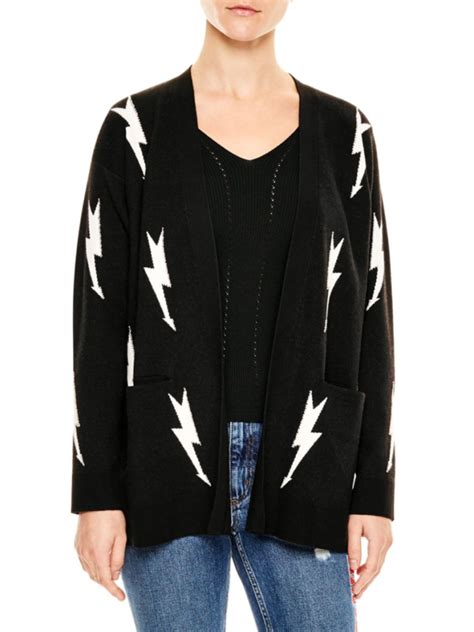 Kyle Richards Lightning Bolt Cardigan Big Blonde Hair