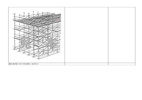 くさび式足場支保工荷取りステージ作業手順書ひな形