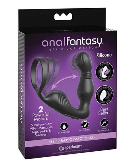 Anal Fantasy Elite Collection Ass Gasm Pro P Spot Milker Black Love Shack Boutique