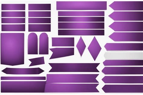 Premium Photo Vector Purple Banner Sticker