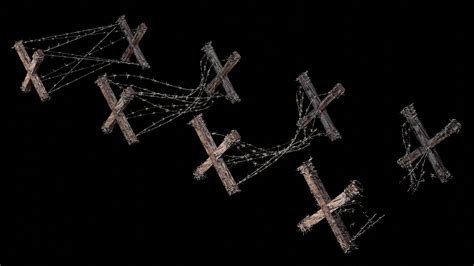 ArtStation - wired fence | Game Assets