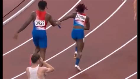 How 4x400m Mixed Relay Disqualified Team Entered In Final Youtube