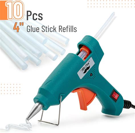 Mr Pen Hot Glue Gun Kit 20w Green Glue Gun With 10 Glue Sticks