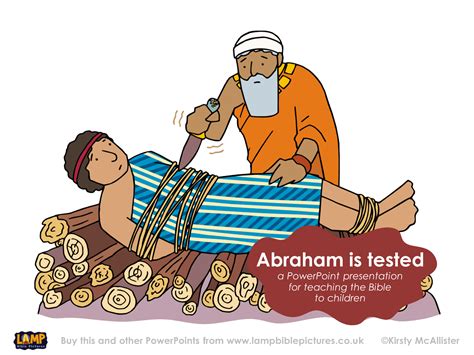 Abraham Is Tested Lamp Bible Pictures