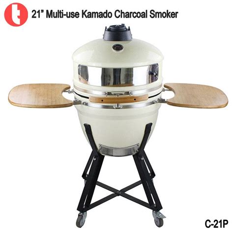 C P Inches Charcoal Kamado Pizza Smoker Bbq Grill Bbq Grill