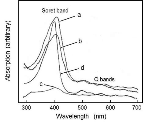 Uv Vis Absorption Spectra Of Porphyrin C In Multilayers And Solution