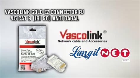 Vascolink Gold Ez Connector Rj Cat Isi Anti Gagal