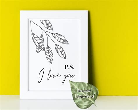 P.S. I Love You I Love You Prints Love Quote Prints Movie - Etsy