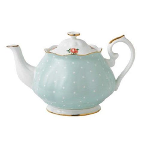 Royal Albert Modern Vintage POLROS25817 Teapot 1 25ltr Polka Rose Fine