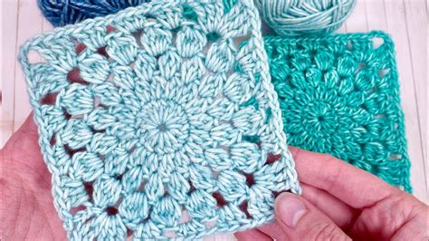 Petal Burst Granny Square Crochet A Granny Square Blanket Youtube