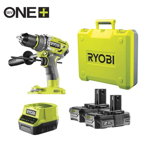 Ryobi 18 V Akku-Schlagbohrschrauber Brushless R18PD7-220 inkl. 2 Akkus ...