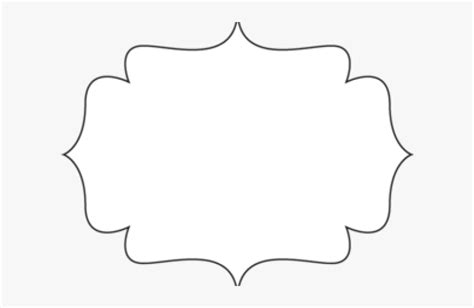 Vector Frame Clipart Bracket - Labels Clipart Black And White, HD Png ...