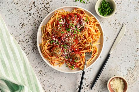 Linguine Tomate Et Boulettes Maison Bio Sans Additif