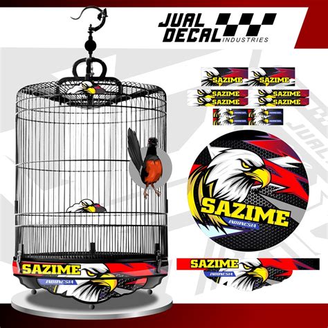 Jual Stiker Sangkar Murai Variasi Sazime Eagle Indonesia Decal Tebok