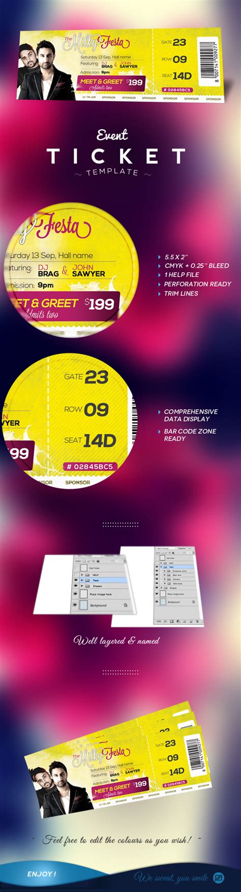 Concert Tickets :: Behance