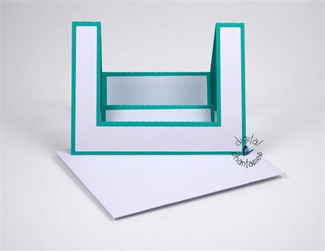 Center Multi Step Card And Envelope Svg Cut File Step Card Template